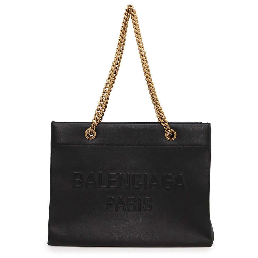 Balenciaga Duty Leather Tote Bag Black